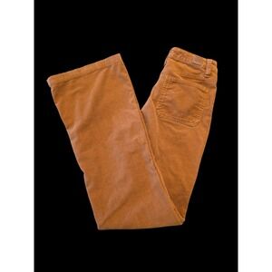 YMI Jeans Women's Sz 7 28" Corduroy Pants Camel Brown Stretch Bootcut High Rise